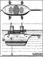 В 1857 году сообщалось, что К.A. Шильдер применил боевые ракеты на первой в мире цельнометаллической подводной лодке