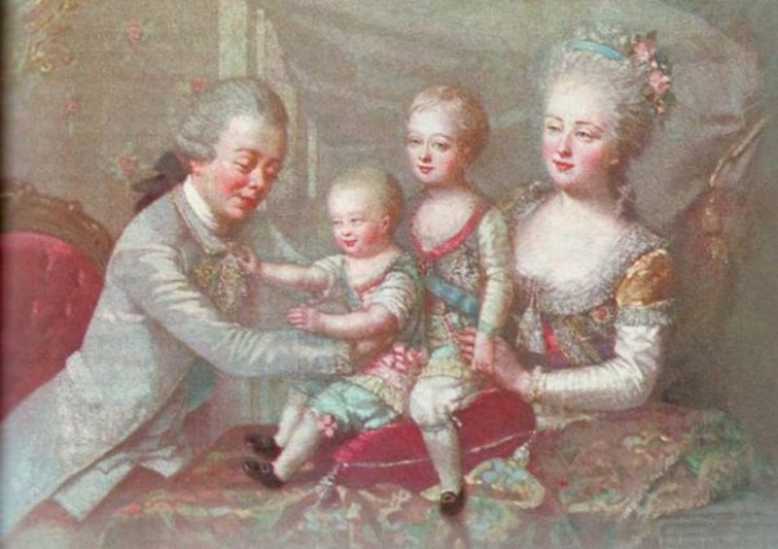 император Павел I с детьми
