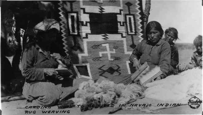 Свастика на ковре у индейцев навахо