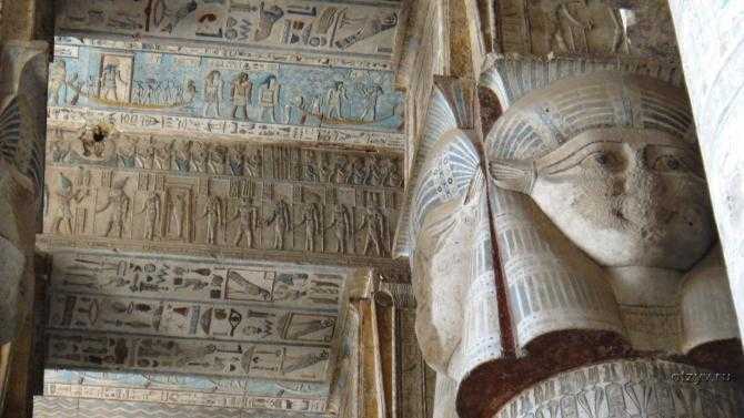 Изображения электроламп в древнеегипетском храме Хатхор 1